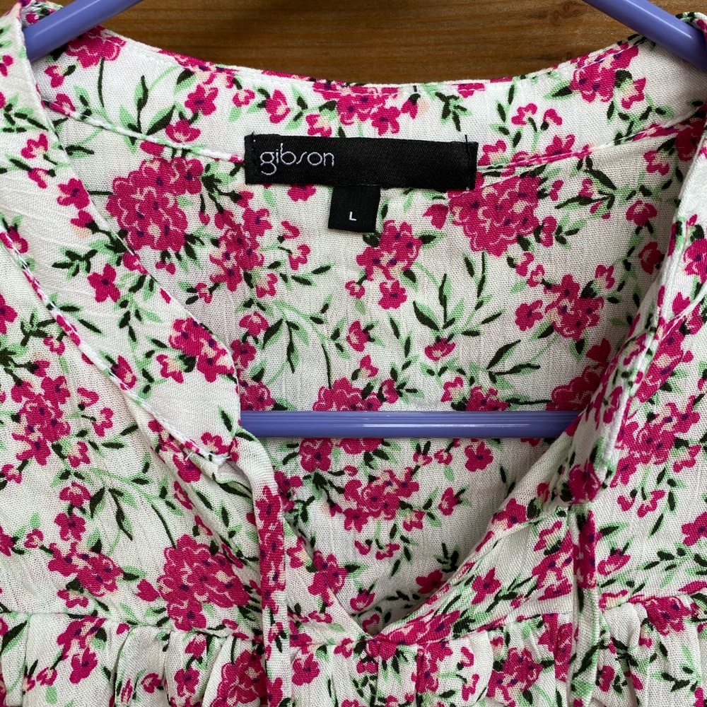 ⚡️ NWT! Gibson tie neck woven top - 5 for $25 item! - Picture 4 of 5